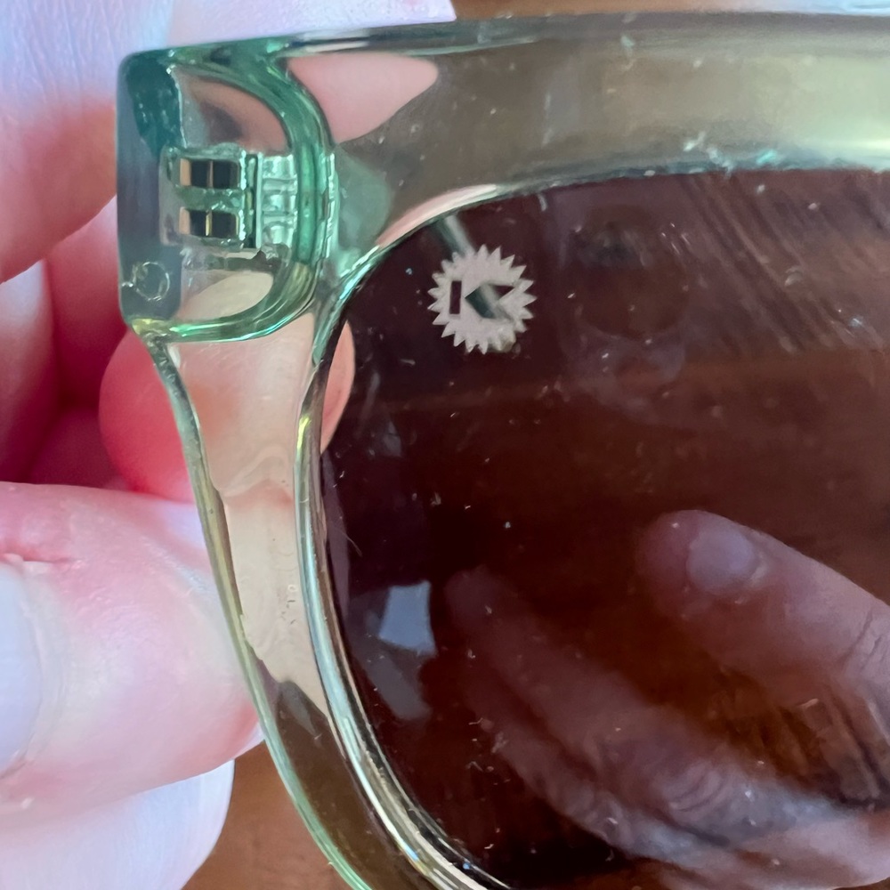 Knockaround Translucent Green Square Polarized Su… - image 2